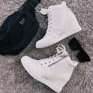 JustFab Wedge Sneakers